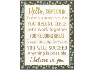 Eucalyptus Hello, Come on In Poster