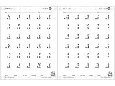200 Timed Math Tests Workbook