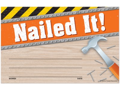 Under Construction! Nailed It! Awards at Lakeshore Learning