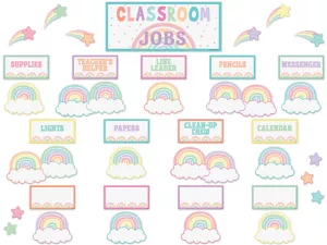 Pastel Pop Classroom Jobs Bulletin Board Set