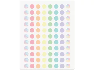 Pastel Pop Circle Mini Stickers