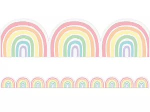 Pastel Pop Rainbow Border