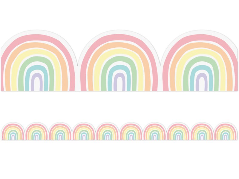 Pastel Pop Rainbow Border at Lakeshore Learning