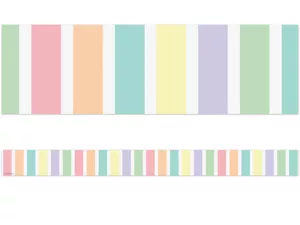 Pastel Pop Striped Border