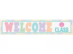 Pastel Pop Welcome Banner