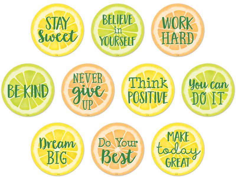 Lemon Zest Motivational Accents at Lakeshore Learning