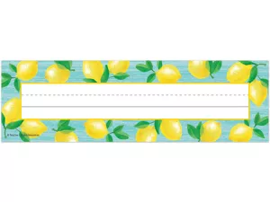 Lemon Zest Nameplates