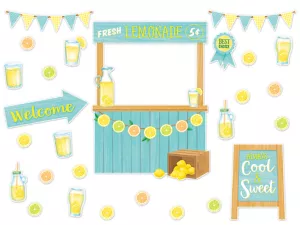 Lemon Zest Lemonade Stand Bulletin Board Set