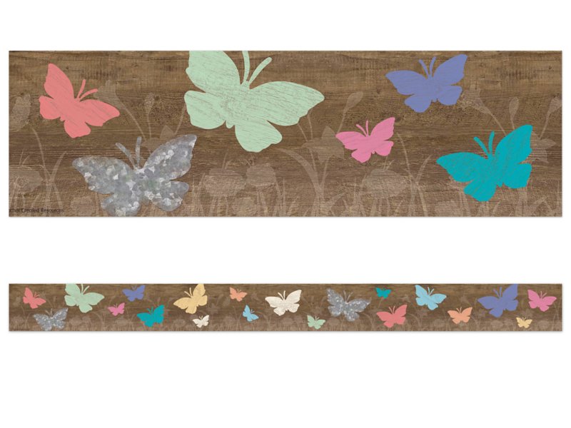 butterfly paper borders