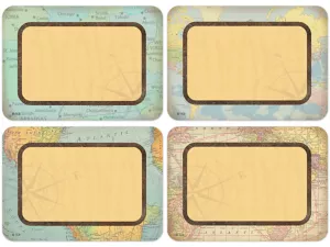 Travel the Map! Name Tags&nbsp;- Variety Pack