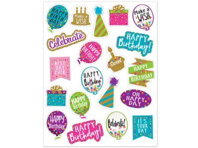 Lakeshore Confetti Motivational Stickers - Set 1