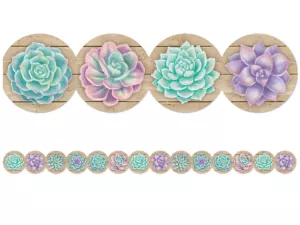 Rustic Bloom Succulent Border