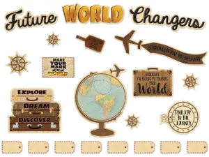 Travel the Map! Bulletin Board Set