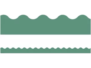 Eucalyptus Green Scalloped Border