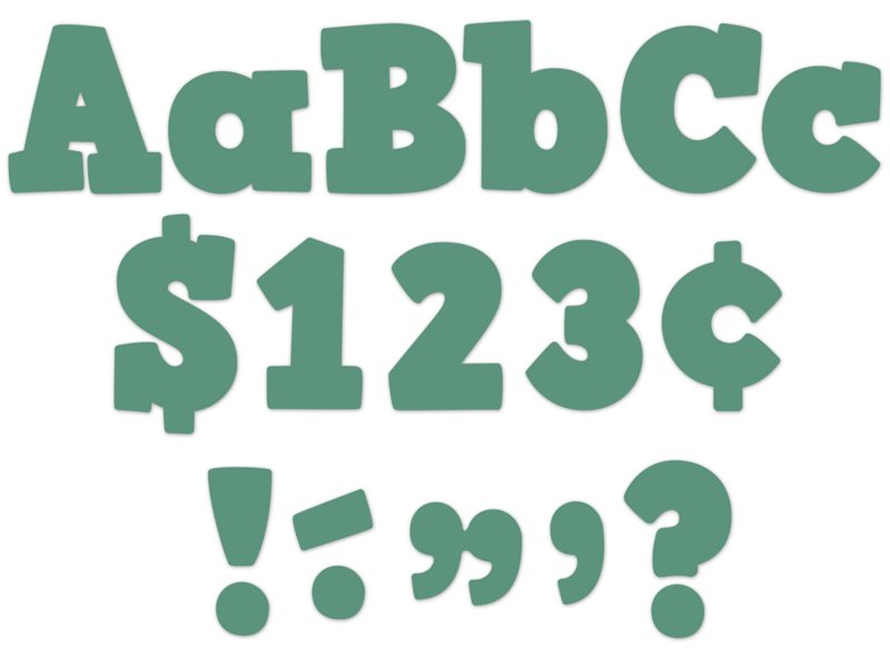 Eucalyptus 4" PunchOut Letters at Lakeshore Learning