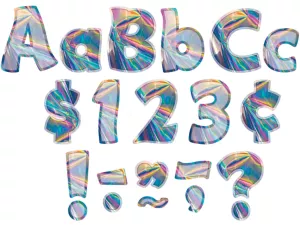 Iridescent 4" Punch-Out Letters