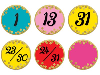 Confetti Calendar Mini Accents at Lakeshore Learning