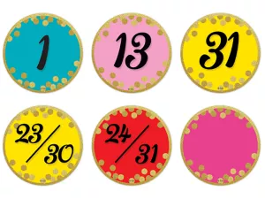 Confetti Calendar Mini Accents