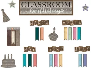 Home Sweet Classroom Birthday Bulletin Board Set