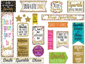 Confetti Sparkle&nbsp;& Shine Bulletin Board Set