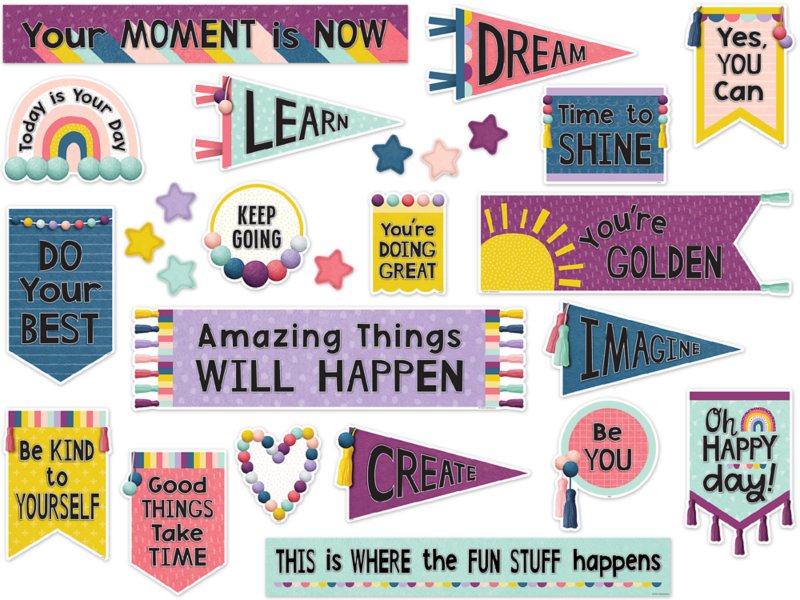 Oh Happy Day! Motivational Bulletin Board Set at Lakeshore Learning