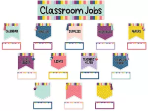Oh Happy Day! Classroom Jobs Bulletin Board Set