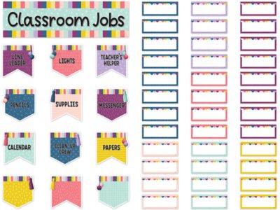 Oh Happy Day! Classroom Jobs Bulletin Board Set