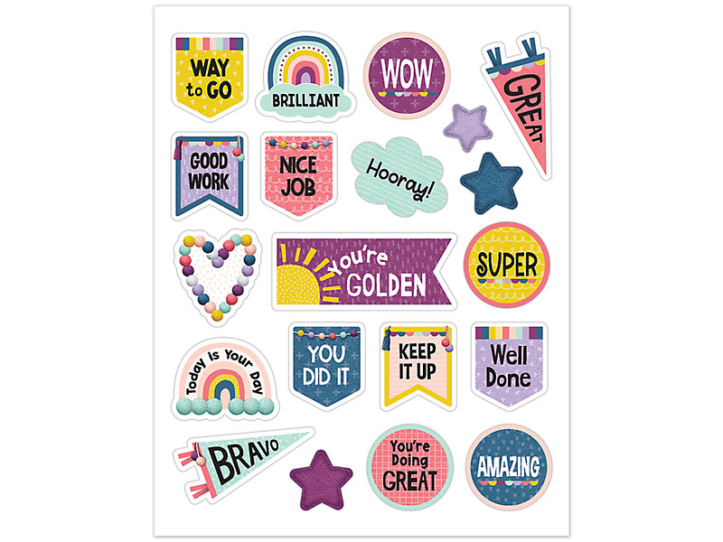 Motivational stickers for students