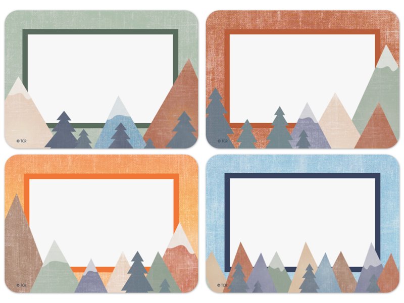 Moving Mountains Name Tags Variety Pack at Lakeshore Learning