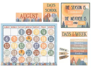 Moving Mountains Calendar Bulletin Board Set