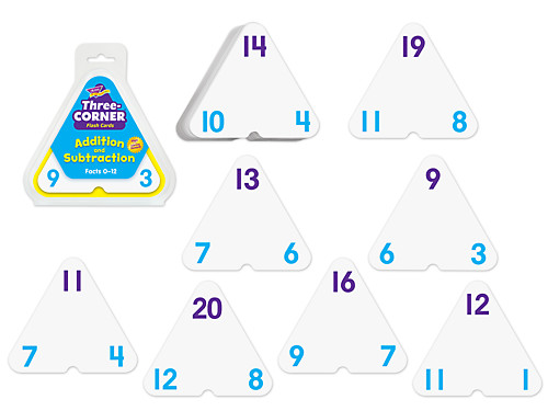 3rd grade math flash cards Scholastic Teaching Solutions Cards: Set 2, 3 Sets Practice addition and subtraction through 20 Math Flash Cards for 3rd