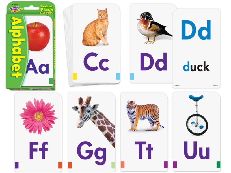 Alphabet Pocket Flash Cards at Lakeshore Learning