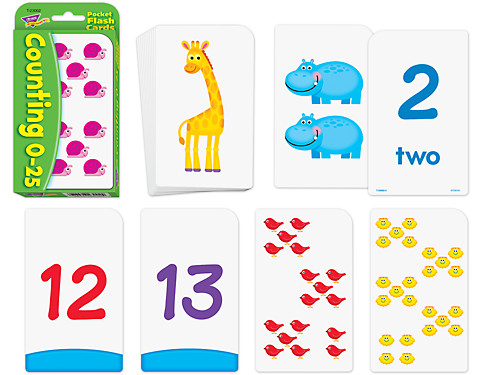 counting 0 25 pocket flash cards at lakeshore learning