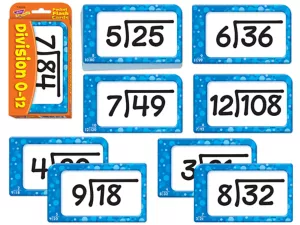 Division <span style="white-space: nowrap;">0-12 Pocket Flash Cards</span>