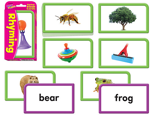 Helps Teach Children Rhyming Words Home Learning Rhyming Pocket Flash Cards 
