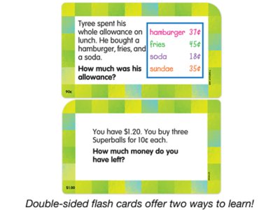 Math Word Problem Flash Cards&nbsp;- Gr.&nbsp;<span style="white-space: nowrap;">1-3</span>