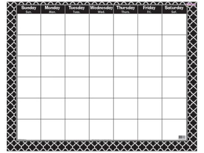 Moroccan Print Write & Wipe Classroom Calendar at Lakeshore Learning