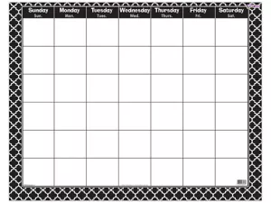 Moroccan Print Write&nbsp;& Wipe Classroom Calendar
