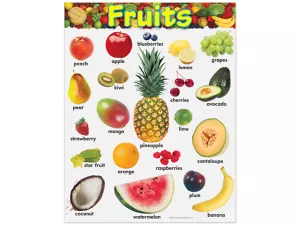 Fruits Learning Poster