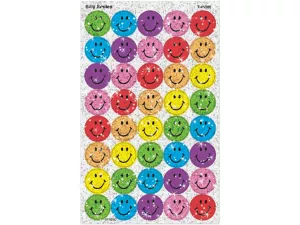 Sparkling Smiley Face Stickers