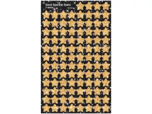 Gold Sparkling Star Mini Stickers