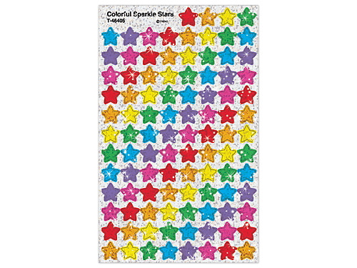 Value Pack 1300 Sparkle Stars Kids Childrens Reward Stickers 
