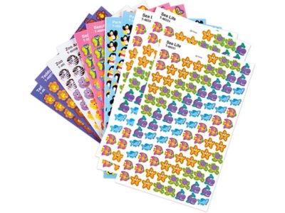 Colorful Sparkle Smiley Face Stickers at Lakeshore Learning