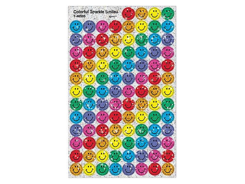  10,530 Smiley Face Stickers - 45 Sheets of Small