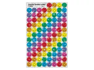 Sparkling Smiley Face Mini Stickers