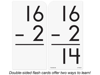 Subtraction <span style="white-space: nowrap;">13-18 Flash Cards</span> 
