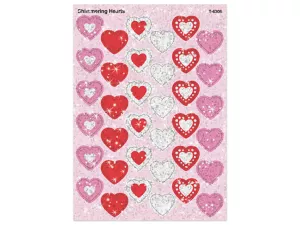 Shimmering Heart Sparkle Stickers