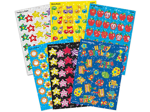 School Day Sparkle Stickers - Variety Pack at Lakeshore Learning