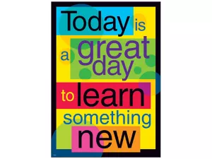 Today Is a Great Day to Learn Something New Poster