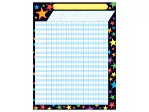 Gel Stars Incentive Chart